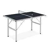 Relaxdays Tischtennisplatte Indoor, klappbar, Tischtennistisch, Netz, Ping Pong...