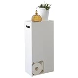 Yamazaki 3455 TOWER Toilettenpapierspender, weiß, Stahl, Minimalistisches...