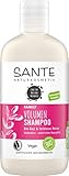 SANTE Naturkosmetik Volumen Shampoo Bio-Goji & farbloses Henna, Für feines & kraftloses...