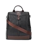 VISMIINTREND Modischer Leder-Rucksack für Damen, Handtasche, Geldbörse, Tasche für...