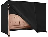 Dokon Hollywoodschaukel Abdeckung 4 Sitzer Wasserdicht Winterfest Winddicht...