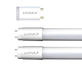 LUXULA 2er Pack LED Röhre 120cm - Kunststoff T8 G13-18W 2160lm - 4000K...