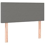 vidaXL Kopfteil, Bettkopfteil mit Holzbeinen, Höhenverstellbar Polsterkopfteil für Bett,...
