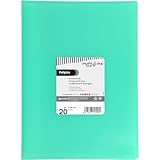 Grafoplás | Ordner aus Kunststoff | 20 transparente Hüllen | Foliogröße | Minzgrün |...