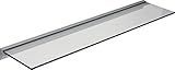 ib style® Glasregal 8mm | mit Klemmleiste | Klar | 90x20cm