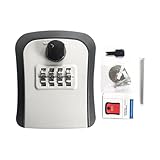 Schlüsselkasten für die Wand, für den Außenbereich, mit Code, wetterfest,...