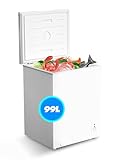 Geratek - Gefriertruhe Regina - GT1100W - kleine Tiefkühltruhe mit 99 Liter...