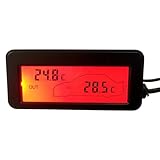 Fahrzeugthermometer - Auto in Innenräumen im Freien im Freien | Digital LCD -Auto...