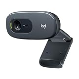 Logitech C270 Webcam, HD 720p, 60° Sichtfeld, Fester Fokus, Belichtungskorrektur,...