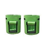 Eldtec Kartoffel-Pflanzbeutel, 2 Stück, Garten-Gemüse-Pflanzbeutel mit Griffen und...