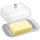 Edelstahlbutterdose Butterdose, mit Deckel und Griff...