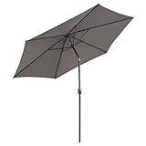 Sonnenschirm Ø 290cm Stahl Gestell UV Schutz UPF 50+ Gartenschirm Marktschirm...