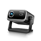 Beamer【Elektrischer Fokus/Auto Trapezkorrektur】 WiFi Bluetooth Tragbarer Mini...