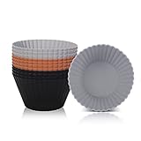 SUPER KITCHEN 9,2cm Große Muffinform Silikon, Antihaft Wiederverwendbar Silikon...