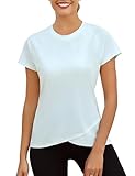 Gyabnw Sportshirt Damen Sport Tshirt Kurzarm Oberteile Locker Laufshirt Funktionsshirt Gym...