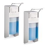 Relaxdays Desinfektionsspender, 2er Set, 500 ml, Eurospender für...