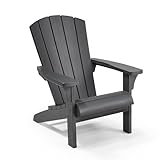 Keter 17208310a Allibert by Troy Adirondack Chair, Outdoor Gartenstuhl aus Kunststoff,...