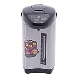 4L Edelstahl Heißwasserspender 750W Elektrischer Wasserspender Schwarz Thermopot Büro...