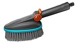 Gardena Cleansystem Handbürste M Soft: Reinigungsbürste mit Schlauchanschluss, für...