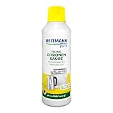 HEITMANN pure Reine Citronensäure | Flüssiger Bio-Entkalker für Küche & Bad | Effektiv...