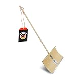 SHW-FIRE | Schneeschieber mit 50cm Schaufel und 144 cm Ovalstiel, Schaufel mit 5-Fach...