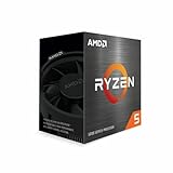 AMD Ryzen 5 5600 Prozessor (6 Kerne/12 Threads, 65W, AM4 Sockel, Bis zu 4.4 Ghz max boost,...