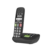 Gigaset E290A - Schnurloses Senioren-Telefon mit Anrufbeantworter und großen Tasten -...