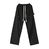 MUOYITEW Jgginghose Herren Haremshose Elastischer Bund Hosen Winter Hosen Herren Lose...