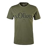 s.Oliver Herren 130.10.106.12.130.2063452 T-Shirt, khaki/oliv, XXL