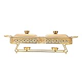 Cabilock Wärmespeicherplatte Speisenwärmer Buffet Warmhaltebehälter Kerzen...