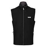 Regatta Herren Bradwell Iii' Full Zip Wind Resistant Softshell Gilet Bodywarmers, Black,...