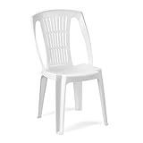 Monoblock Stuhl Stapelstuhl Gartenstuhl Bistrostuhl Gartensessel stapelbar Stapelsesse...