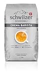 Schwiizer Schüümli Crema Barista Ganze Kaffeebohnen (1kg, Stärkegrad 2/3,...