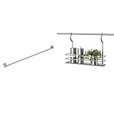 Metaltex 350706141 Hängeleiste City 80 cm & 350712141 City Line Gewürzregal...