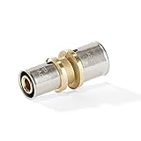 H2O-Flex® Pressfitting - Kupplung reduziert 20 x 2,0mm - 16 x 2,0mm für Verbundrohr...