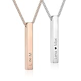 TMT Pärchen Kette mit Gravur Herren oder Damen | personalisierte Kette mit...