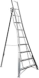 Trade Master 3 Bein Einstellbar Gartenleiter 3.0m | Gartenleiter | 3-Holm Leiter...