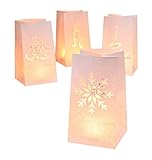 Haushalt International 8 Stück Lichtertüten Weihnachten Dekoration Deko Leuchttüten...