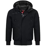 Höhenhorn Alpwall Herren Winter Jacke Gefüttert Schwarz Gr. L