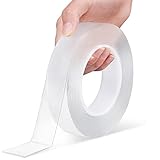 HoloHolo Doppelseitiges Klebeband Extra Stark, 3M Transparentes Abwaschbares...