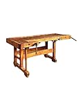 Massive Vintage Werkbank | Retro Hobelbank aus Holz | Rustikaler Schreibtisch |...