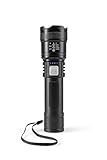 EASYmaxx LED Taschenlampe wiederaufladbar mit USB-C & Zoom | 3 Lichtmodi, extra hell,...