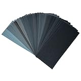 Miady Schleifpapier Set, 36 Stück Körnung von 120 bis 3000, Nass und Trocken für Auto,...