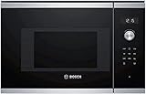 Bosch BFL524MS0 Serie 6 Einbau-Mikrowelle, 38 x 60 cm, 800 W, Drehteller 25,5cm,...