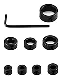 QWORK Bohrer Tiefenanschlag Set, Bohrer Positionierer Bohrer Ring Ø...