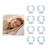 8pcs Schnarchstopper,Anti Schnarch Nasenclip,Nasenklammer Schnarchen,Anti...