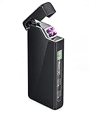 VVAY Elektro Lichtbogen Feuerzeug USB C Aufladbar, Sturmfeuerzeug Elektrisch /