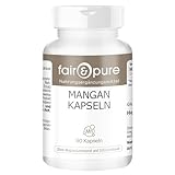 Fair & Pure® - Mangan Kapseln - 4mg als Mangangluconat - 90 Kapseln - gut resorbierbar...