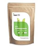 nur.fit BIO Erbsenprotein-Pulver 1kg - natürliches veganes Proteinpulver mit...