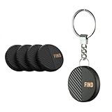 AntilostTag Schlüsselfinder 4pcs, Wireless Key Finder mit Bluetooth APP für Haustier,...